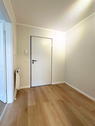 Frisch renovierte 1‑Zimmer-Wohnung mit Einbauküche und ruhiger Innenhofterrasse – Flur