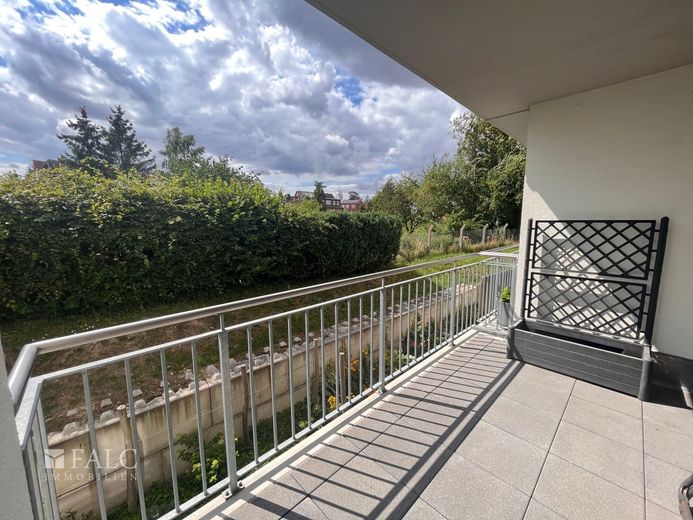 Moderne Obergeschosswohnung im Solarpark Diamant, Barrierefrei, vermietet, mit Terrasse zu verkaufen! – Balkon
