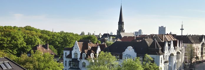 List mit Eilenriedeblick – Blick vom Balkon