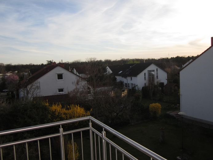 Maisonettenwohnung Limburgerhof mit Garage und unverbaubarem Ausblick – Ausblick Balkon