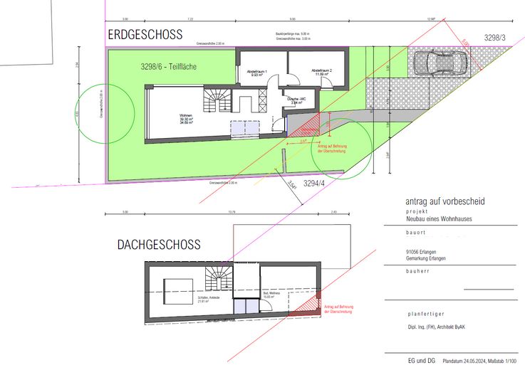 Plot for detached architect-designed house with approved preliminary building application – Foto 14