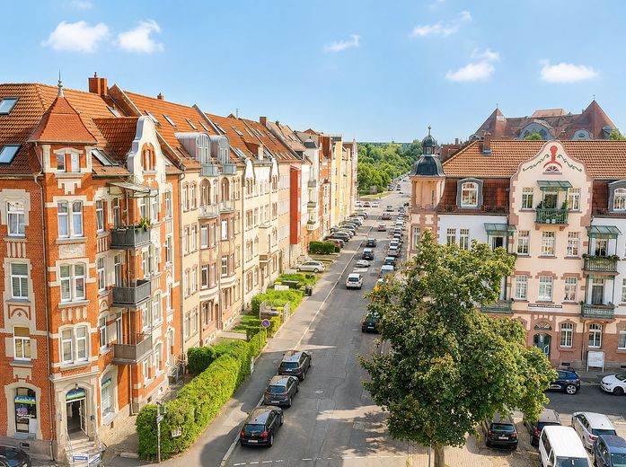 **Traumhafte Maisonette-Wohnung in der Andreasvorstadt** Sofort einziehen // ohne Provision – Blick aus dem Fenster