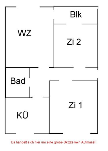 Grundrissskizze