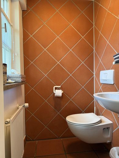 Entrée/Blick Gäste-WC