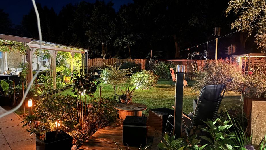 Garten bei Nacht