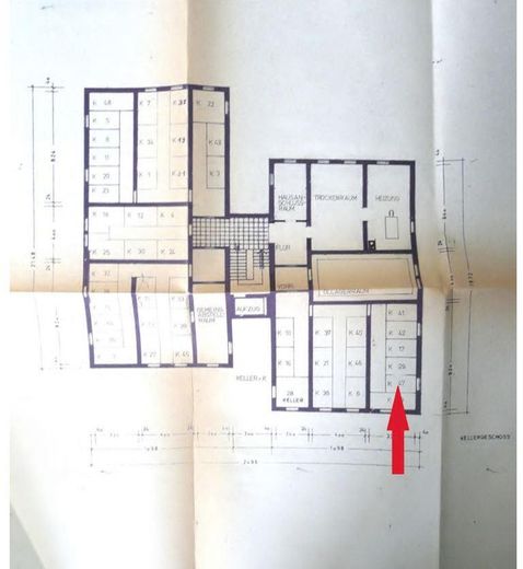 Grundriss WE47 Keller