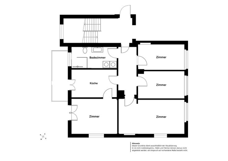 Erstbezug 4-Zimmer Wohnung mit Balkon in Stuttgart West – Grundriss