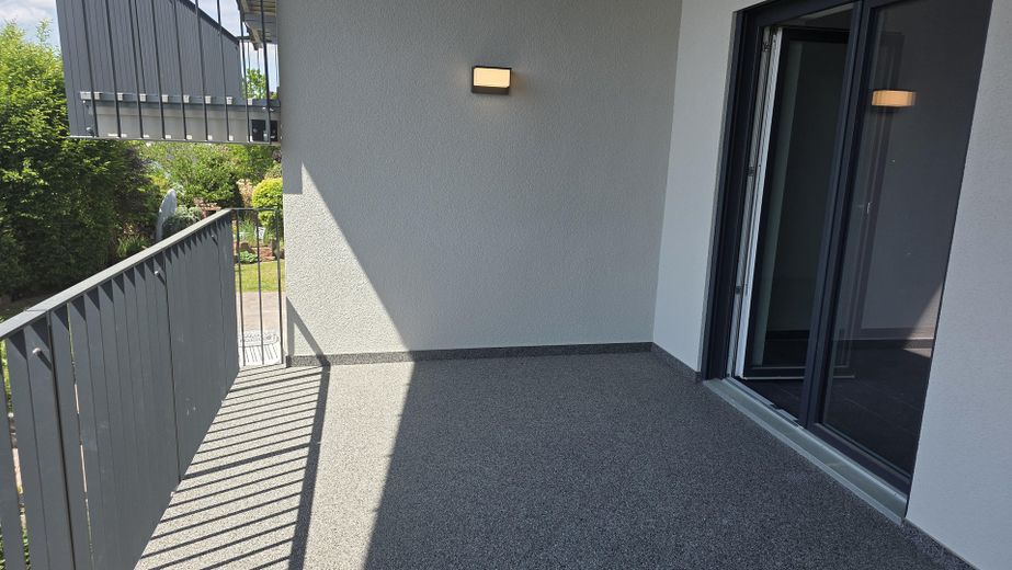 Balkon mit neuer Beschichtung