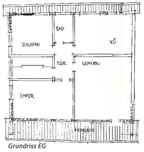 Grundriss EG Wohnung 