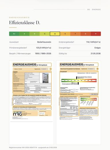 provisionsfrei: sanierte 2 Zimmer Wohnung in Düsseldorf Derendorf – Energieausweis