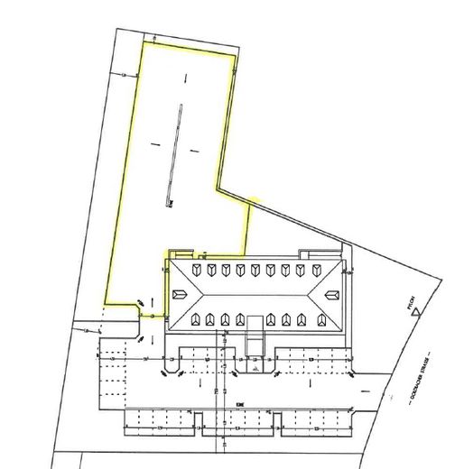 gelb markierte Fläche 