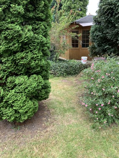 Großfamilienparadies mit großem Grundstück und zu prüfender Entwicklungsperspektive – Gartenhaus