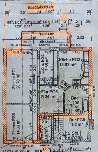 Grundriss Wohnung 1