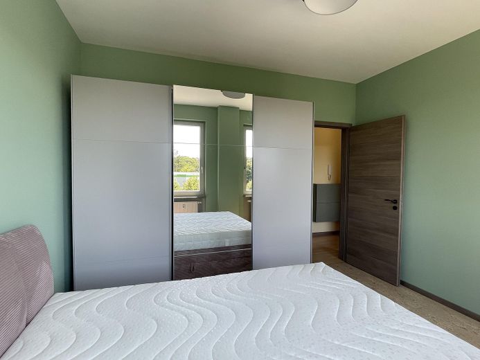 Helle möblierte Dreizimmerwohnung am Jungfernsee – Schlafzimmer