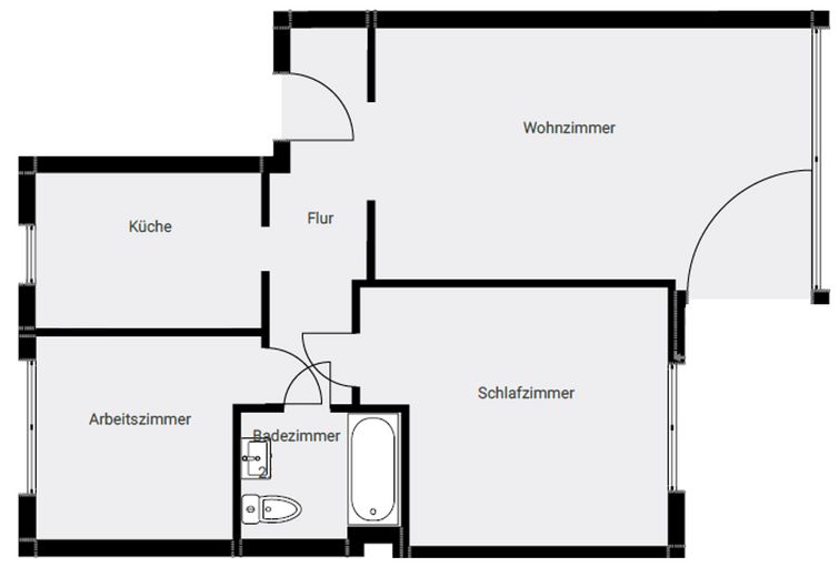 Helle Erdgeschosswohnung mit Einbauküche - Erstvermietung nach Sanierung – फोटो 2