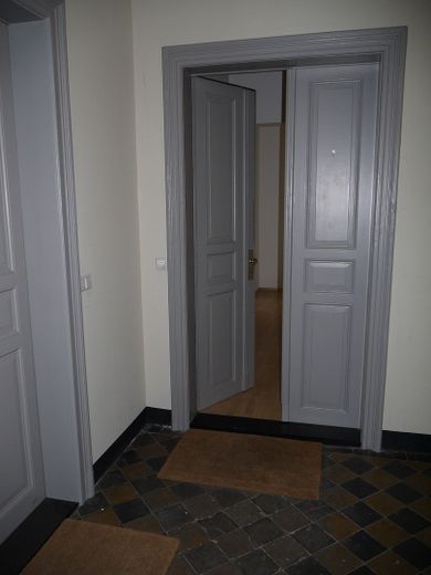 DD-Cotta: Attraktive, großzügige 4-Raum-Wohnung mit Einbauküche und privatem Gartenanteil ! – Wohnungseingang