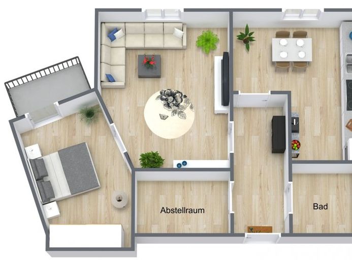 Schicke Single-Wohnung mit Balkon - barrierefrei – फोटो 1