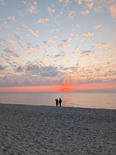 Traumhafte Ferienwohnung in Top Lage in Dierhagen-Strand (350m) – Sonnenuntergang am Strand