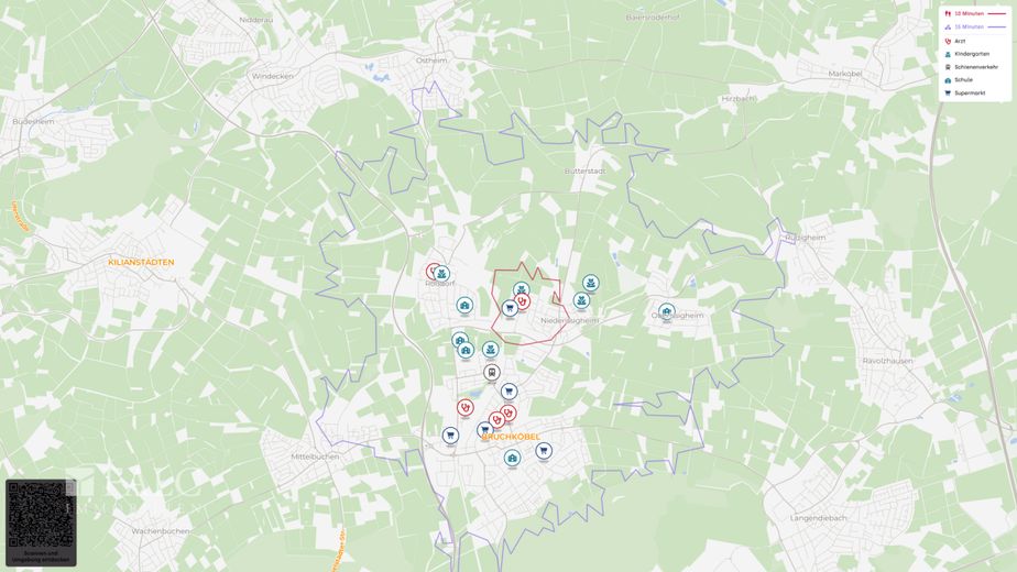 Wohnen mit Weitblick: 3 Zimmer, Balkon, 2 Stellplätze &amp; Blick ins Grüne – Lageplan