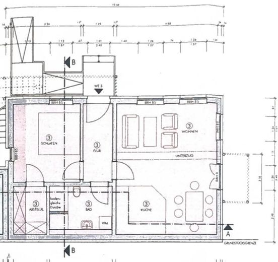 Moderne 2-Raum-Wohnung im Neubaustandard mit Terrasse – Bezugsfertig zum Verkauf – Grundriss