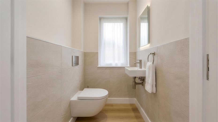 Moderne 4,5-Zimmer-Wohnung mit Gartenund Garage in Friedrichshafen-Ailingen – Geste WC