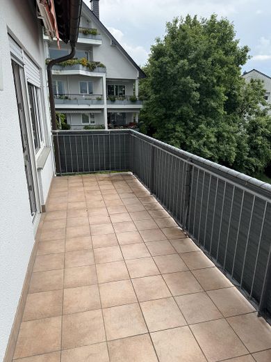 Balkon vom Wohnzimmer aus 
