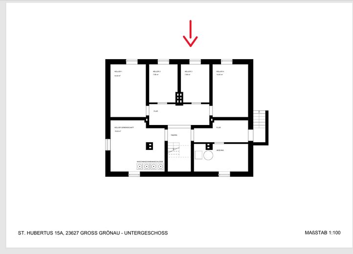 ***NEU***2-Zimmer Whg, teilsaniert & in Uni-Lage*** – Keller