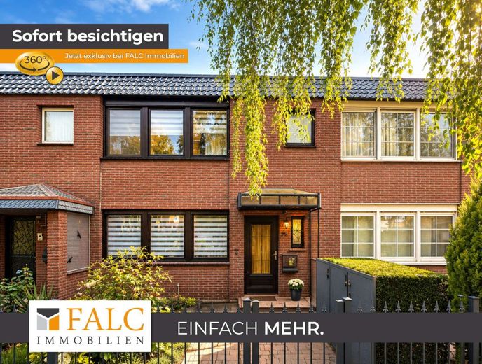 Familienfreundliches Reihenmittelhaus auf Erbbaugrundstück! – Außenansicht