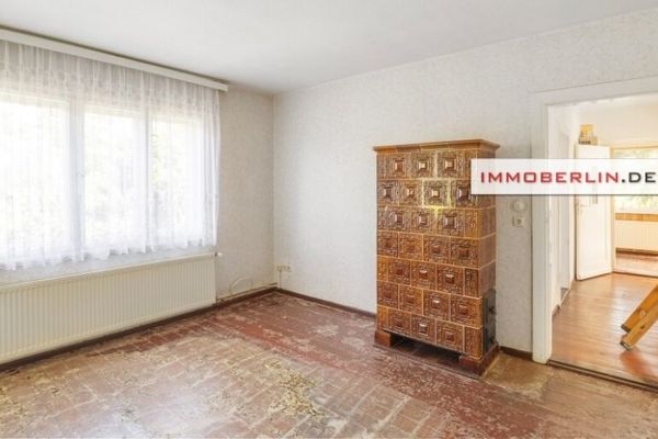 IMMOBERLIN.DE - Casa unifamiliare indipendente con ampio giardino esposto a sud e potenziale progettuale