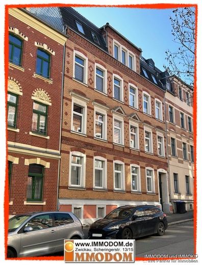 3-Zimmer-Büro optional mit Möblierung &amp; Einbauküche in Zwickau, verkehrsgünstige Lage, zu vermieten! – Hausansicht