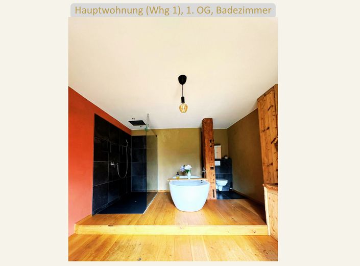 Badezimmer Blick auf Koppeln