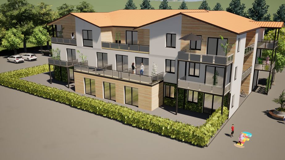 Nachhaltiges Neubau-Appartement – attraktives Wohnen oder Investment *5% Degressive AfA* – Außenansicht