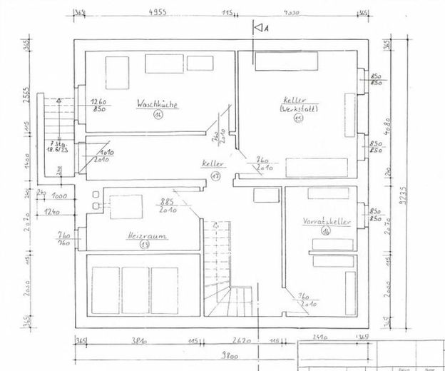 Grundriss Keller Haus 1