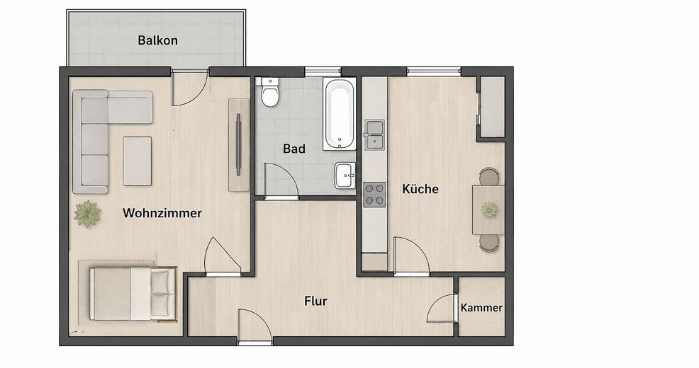 tolle Wohnung mit Balkon am Heidelberger Platz bezugsfrei oder als Anlage mit top Rendite – Foto 1