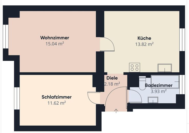 Renovierte 2-Zimmer-Wohnung in Hof: 50 m², modernes Bad, ohne Einbauküche – Foto 10
