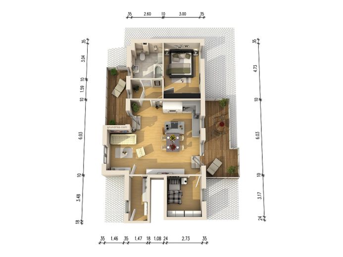 Grundriss 3D