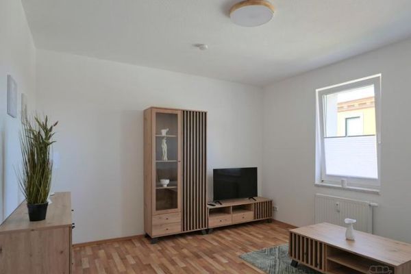 (EF1424_M) Halle: Trotha, neu möblierte 2-Zimmer-Wohnung, Garten am Haus, Waschmaschine vorhanden