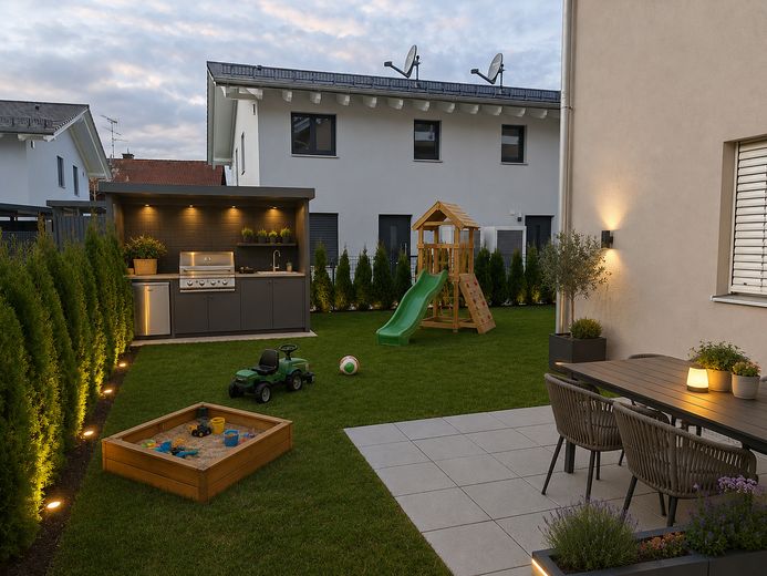 große Gartenwohnung in sonnier S/W Lage NB Erstbezug – Garten