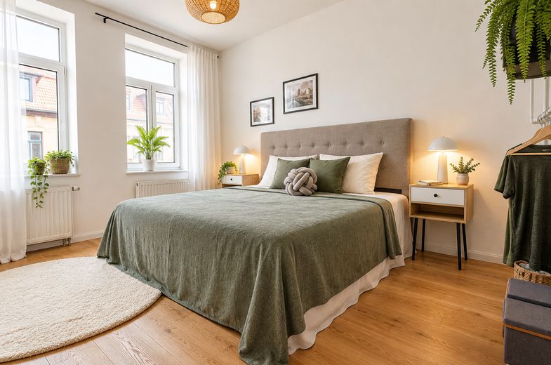 Bezugsfrei I Provisionsfrei I Balkon I 3 ZKB – Schlafzimmer