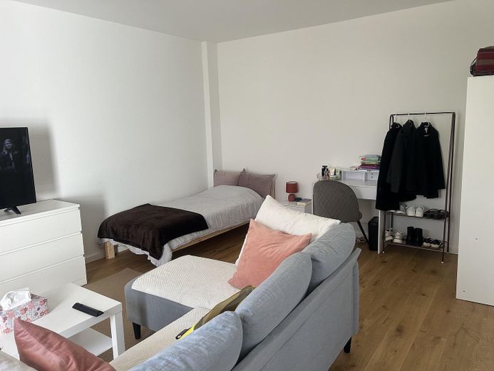 Apartment im Herzen von Düsseldorf – Wohnbereich möbliert