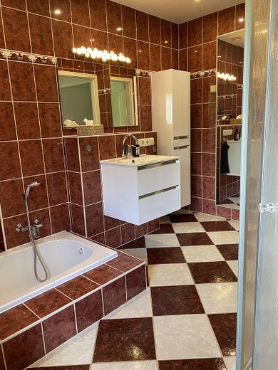 Einfamilienhaus mit großem, gepflegtem Grundstück – provisionsfrei von privat – Badezimmer