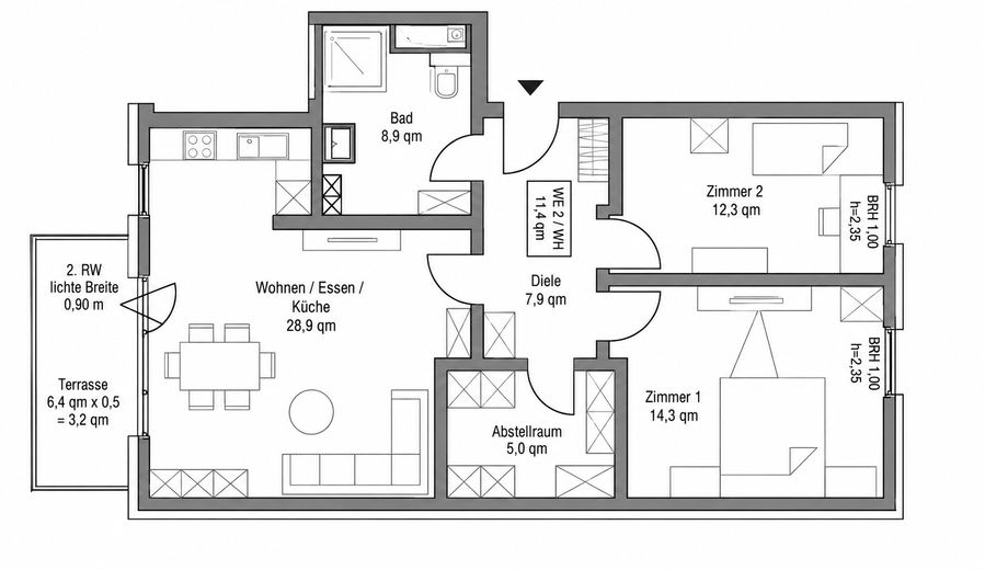 Clever investieren – Eigentumswohnung in 52146 ; BJ 2020 – WE 2 aus Portfolio