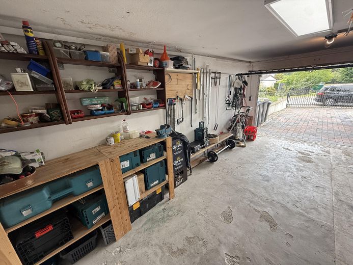 Werkbank in der Garage