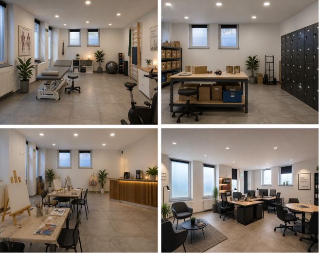Helle 110 m² Gewerbefläche | 4 Räume| Büro / Praxis | zentrale Lage Stuttgart – Raum 3- Beispiele