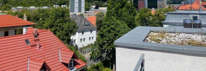 Blick von der Dachterrasse