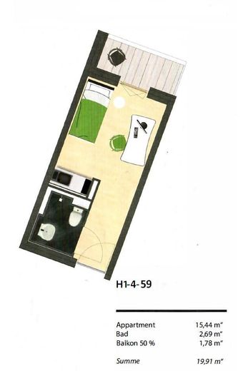 Appartement 1.59