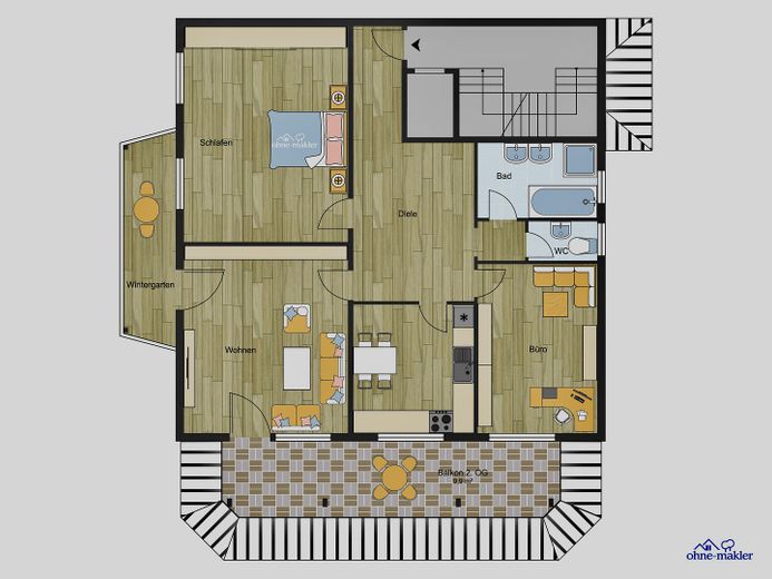 3 Zimmer Wohnung / Südseite in Bischofsmais - Erstbezug nach Renovierung – Foto 14