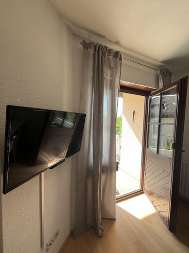 Blick zum Balkon