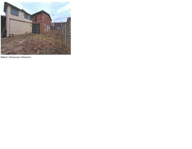 Ostfassade, Hofbereich