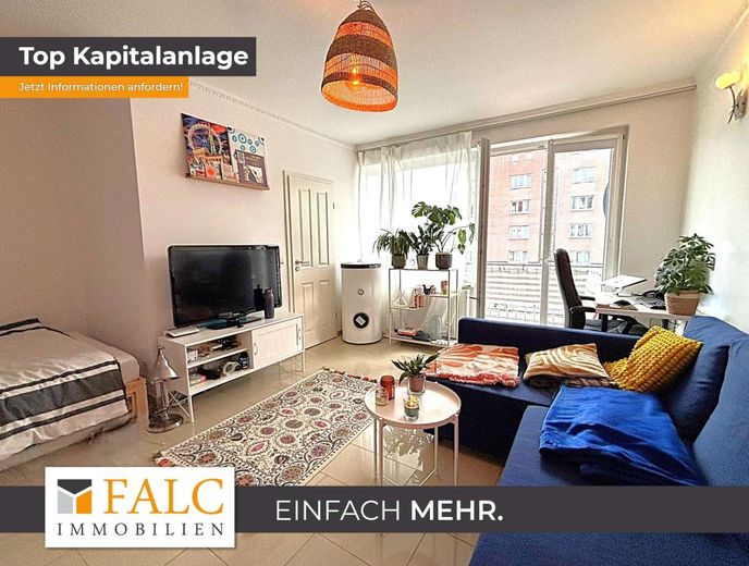 Top Anlage !  Moderne 1-Zi.Wohnung in zentraler Lage von Wandsbek – Wohnzimmer / Schlafzimmer
